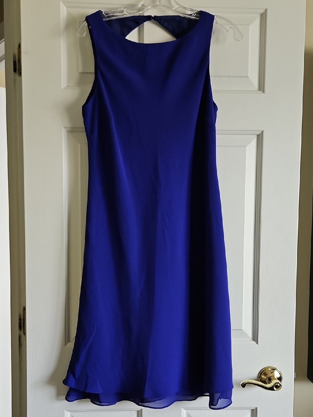 Evan Picone Cobalt Blue Sleeveless Midi Dress